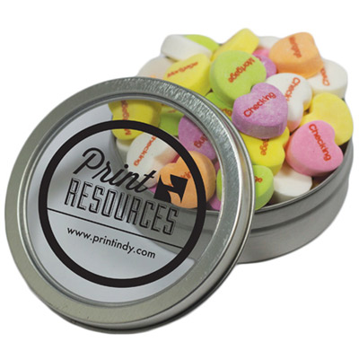 Promotional Small Tin with Printed Mints
