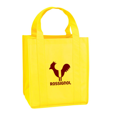 Excite Promotional Merchandise. RPET SHOPPER TOTE BAG in Yellow