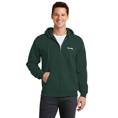 Custom Port & Company® Ladies' Zip-Up Hooded Sweatshirt