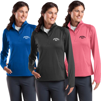Sport-Tek® Ladies Sport-Wick® Stretch 1/2-Zip Pullover
