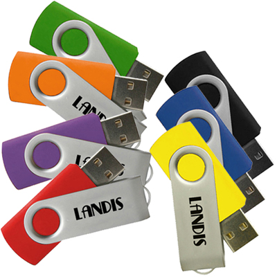 Promotional Matrix Swivel USB Drive Custom 2 GB Flash Drive