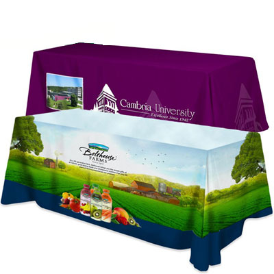 8 ft. Flat Three Sided Table Cover