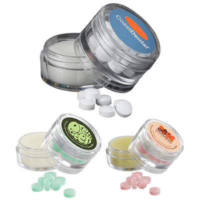 Double Stack Lip Balm and Peppermint Container