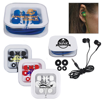Earbuds with Square Case