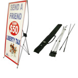 X-Banner Stand With Customized Banner