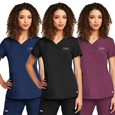 Modern Fit Medical Scrub Top Barco Greys Anatomy Active 4 Pocket V Neck Top For Women Medical Clothing Accessories