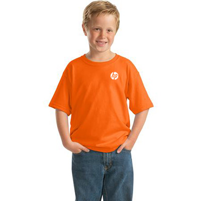Gildan® - Youth 50/50 T-Shirt (Safety Orange)