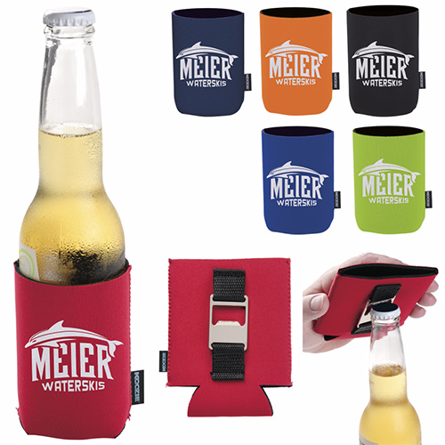 Polyester KOOZIE Can Holders with Bottle Opener