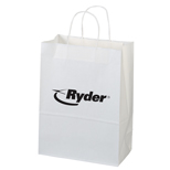 White Paper Shopper Bag-Jenny