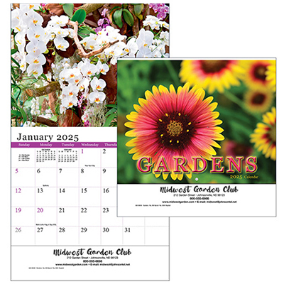 Gardens Wall Calendar - Stapled