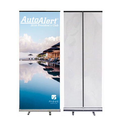 Retractable Vinyl Banner with Silver Stand