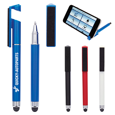 Stylus Pen with Phone Stand & Screen Cleaner