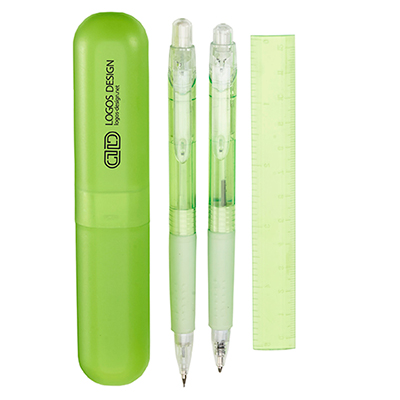 Imprinted mechanical pencil set with your logo - Promo Direct