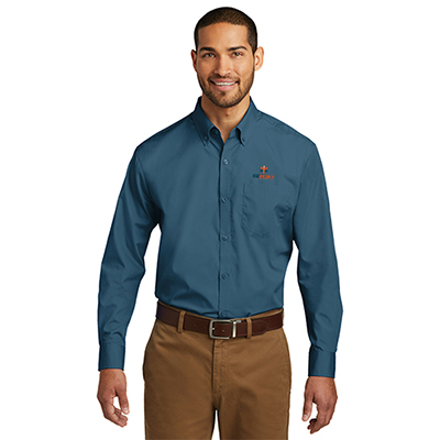 Port Authority Long Sleeve Carefree Poplin Shirt, Product