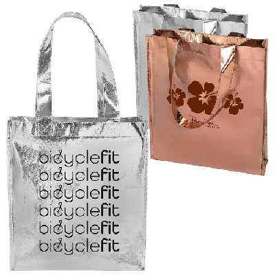 metallic tote