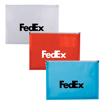 Zip Closure Envelope with Business Card Slot