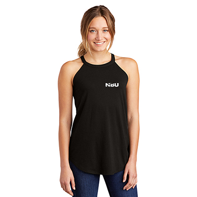 Imprinted district made ladies perfect tri rocker tank with your logo -  Promo Direct