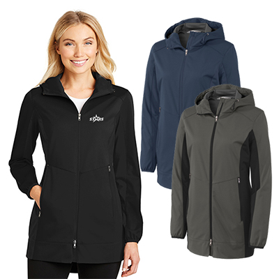 Port Authority® Ladies Active Hooded Soft Shell Jacket