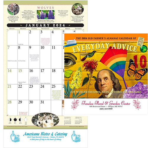 The Old Farmer's Almanac Everyday Advice Calendar - Stapled