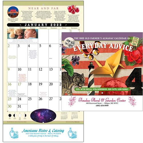 The Old Farmer's Almanac Everyday Advice Calendar - Stapled