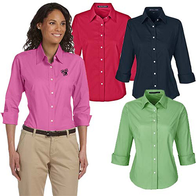 Devon & Jones Ladies' Perfect Fit™ 3/4-Sleeve Shirt
