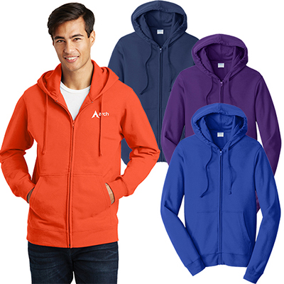 Port & Company® Fan Favorite™ Fleece Full-Zip Hooded Sweatshirt
