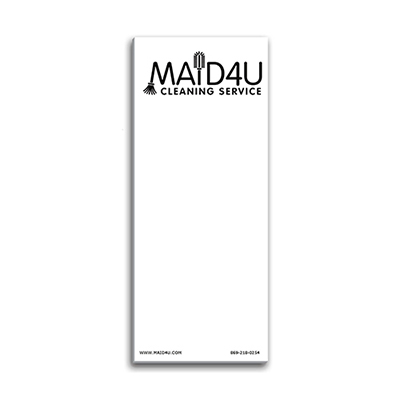 Paper Note Pad w/ magnet 3 1/2 x 8 1/2