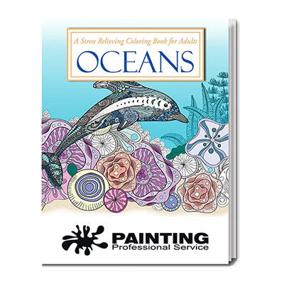 Oceans Stress Relieving Coloring Book for Adults