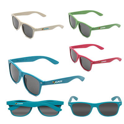 Custom Kailua Wheatstraw Fiber Sunglasses - Promo Direct