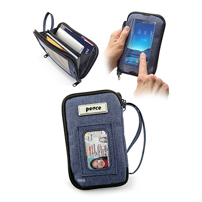 Tekie Smartphone RFID Clutch Bag - Navy
