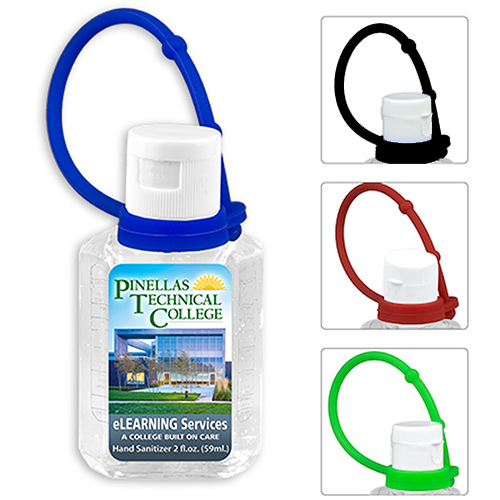 2 oz. Hand Sanitizer with Leash - Full Color
