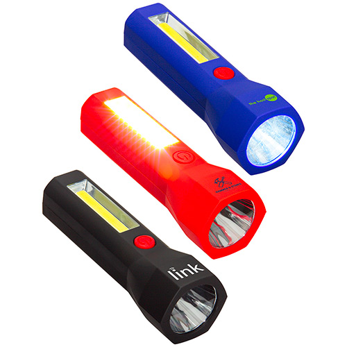 Ultralight COB Worklight + LED Flashlight