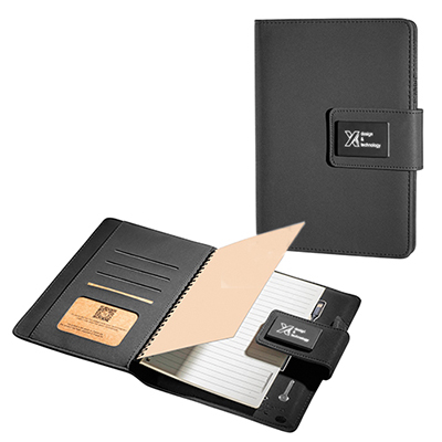 SCX Design Notebook A5 with Power Bank