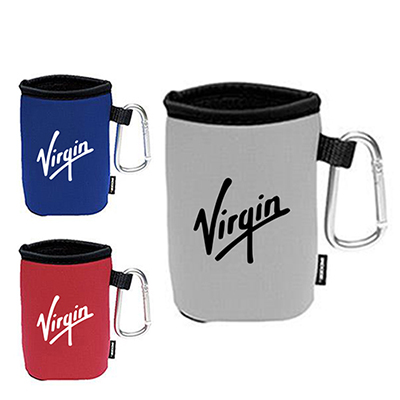 KOOZIE Collapsible Can Kooler with Carabiner