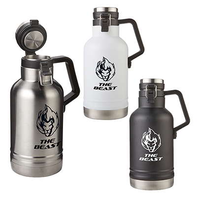 64 oz. “The Beast” Double Wall Stainless Steel Growler