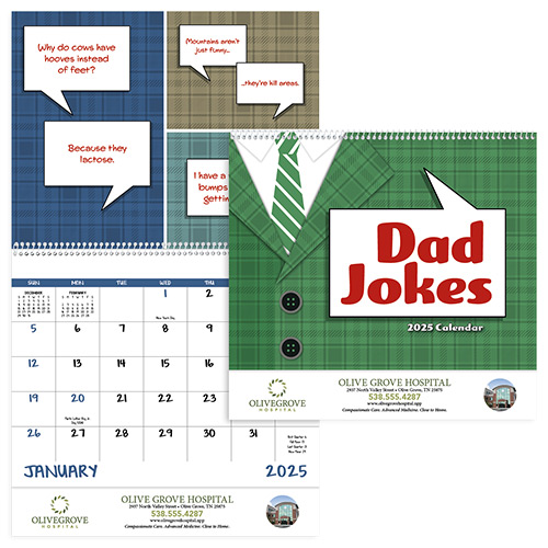 Dad Jokes Calendar - Spiral