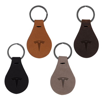 Traverse Pearl Leather Keychain