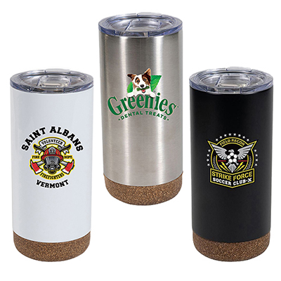 16 oz. Cork Bottom Stainless Steel Tumbler - 4 Color Process