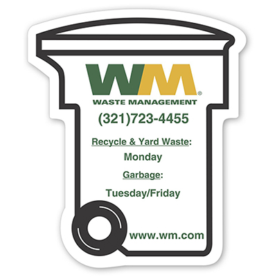 Go Green Recycling Bin Magnet