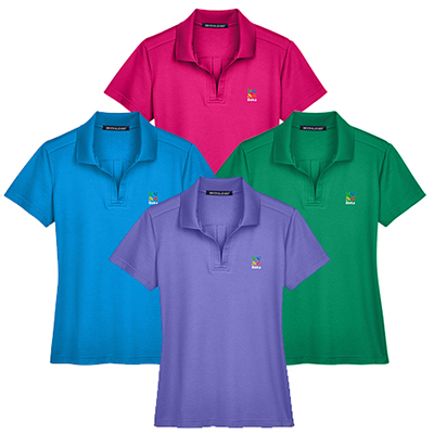 Devon & Jones CrownLux Performance® Ladies' Plaited Polo