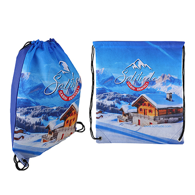 Sublimated Non-Woven Drawstring Backpack