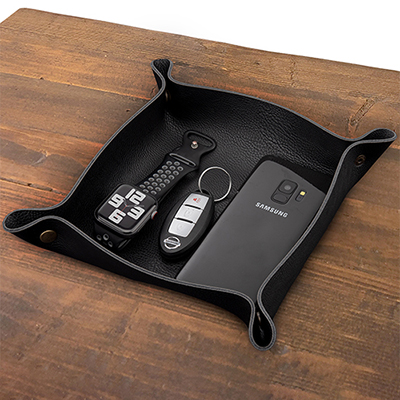 Leatherette Catchall Tray