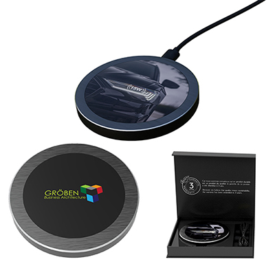 SCX Design™ Full Color Metal 15W Wireless Charger