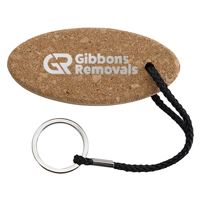 Buoy Oval Cork Keychain