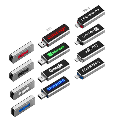 Light-Up USB Type A & C Drive 64GB