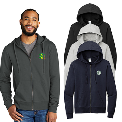 Allmade® Unisex Organic French Terry Full-Zip Hoodie