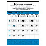 Blue & Black Contractor's Calendar