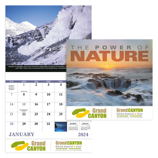 Power of Nature Stapled Calendar